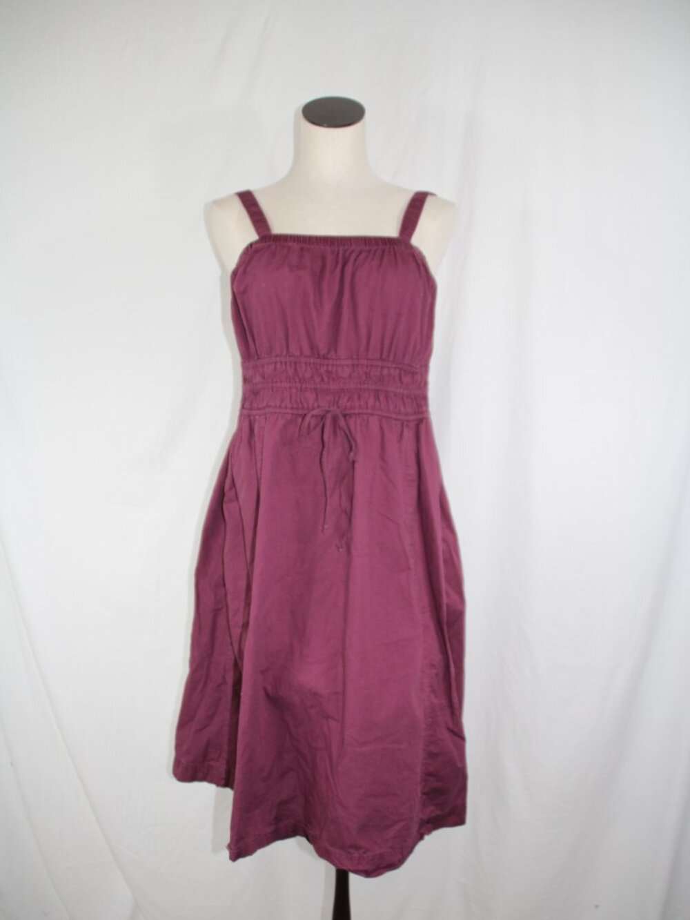 Universal Thread Women's Purple Maroon Dress Jumper Peasant Size L Summertime
